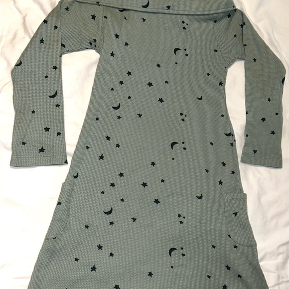 Kate Quinn moon and stars dress moss green sz 8 EUC smoke free home - Picture 5 of 5